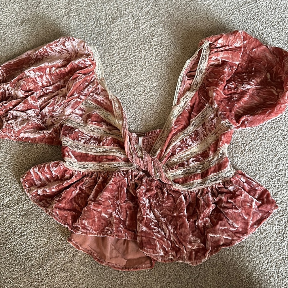 Free people velvet top